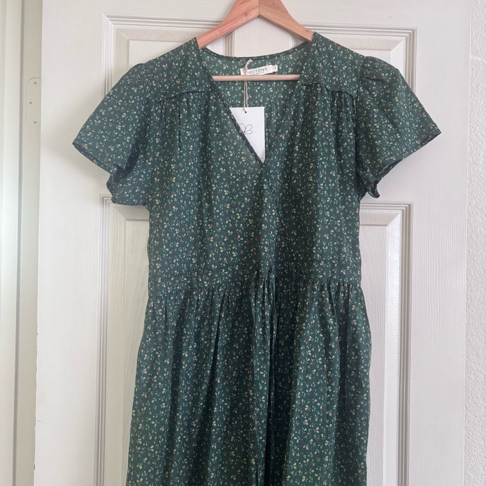 NWT Christy Dawn The Simple Dawn Dress in Moss Pear - Picture 3 of 13